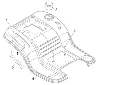 Fender Diagram and Parts List for 13AM77SSA00 2023 Yard Machines Lawn Tractor